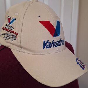 Vintage 2003 Dayton 500 Tan, Blue and red Valvoline racing cap